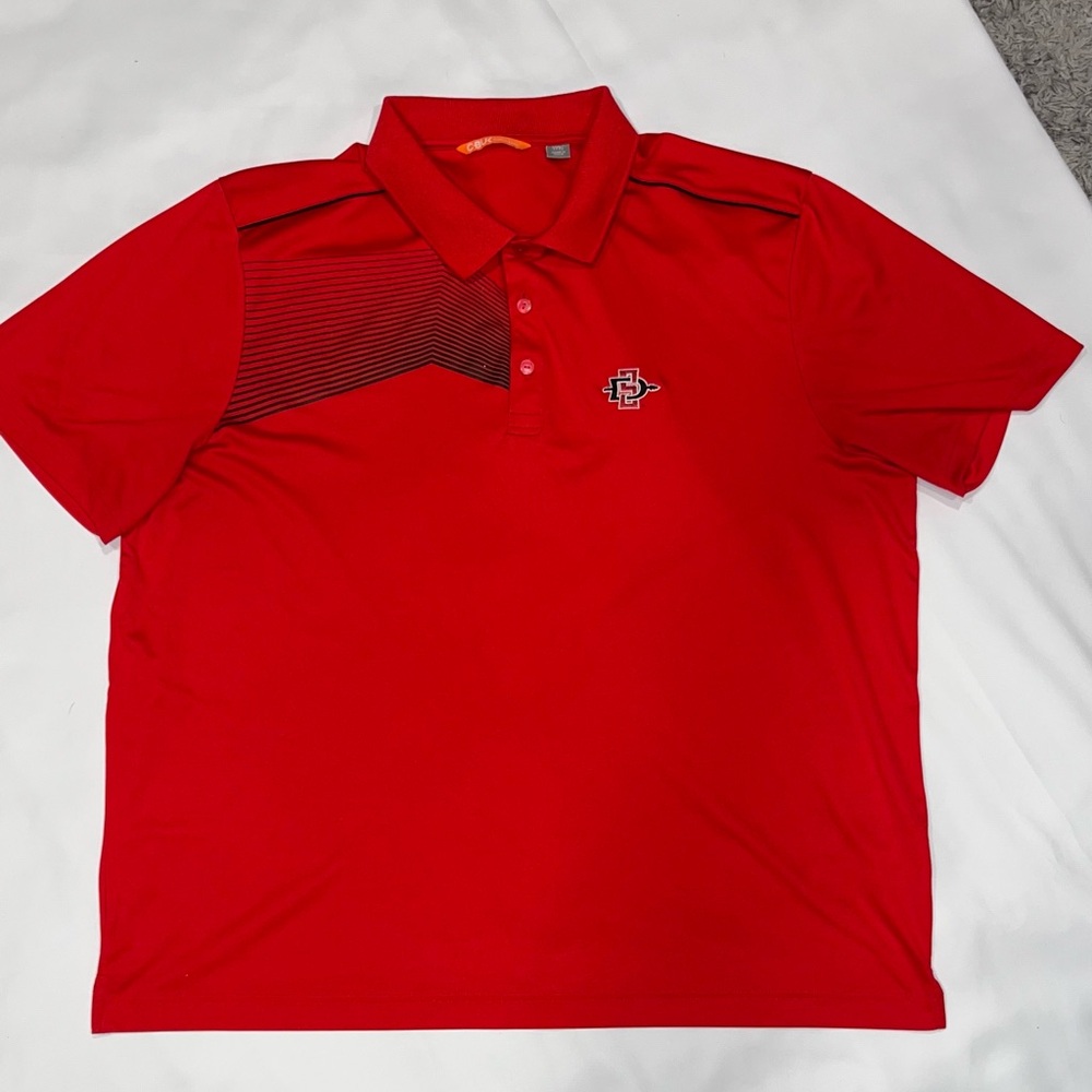 Red San Diego State University Aztec’s Polo Shirt